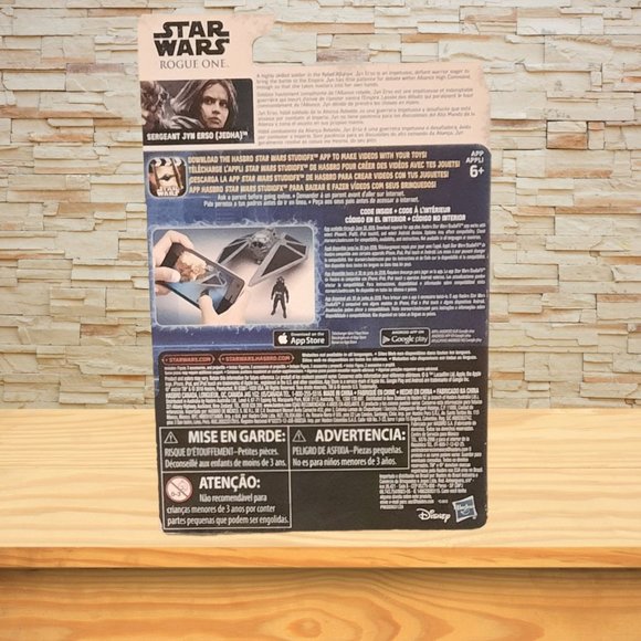 New Star Wars Rogue One Sergeant Jyn Erso (Jedha) Disney / Hasbro Action Figure - Picture 3 of 3